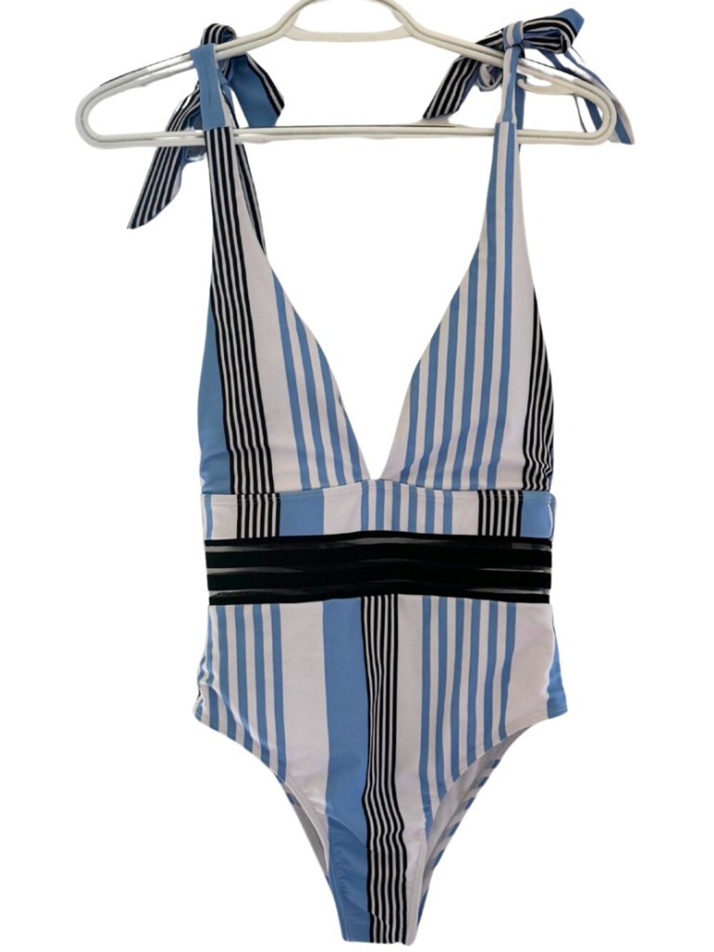 Cheeky Striped One Piece Bathing Suit